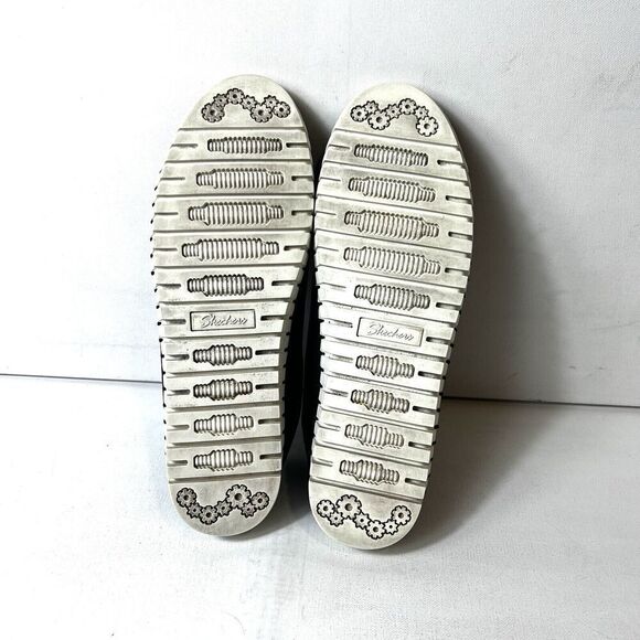 SKECHERS Air Cooled Memory Foam Womens 10 Navy Blue Fabric Lace Up Sneaker Flats - Picture 11 of 11